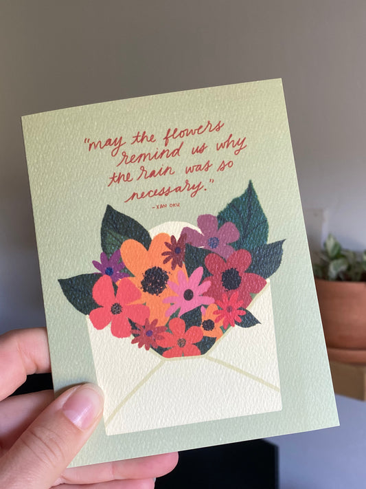 Sending you Flowers Blank Card (A2)