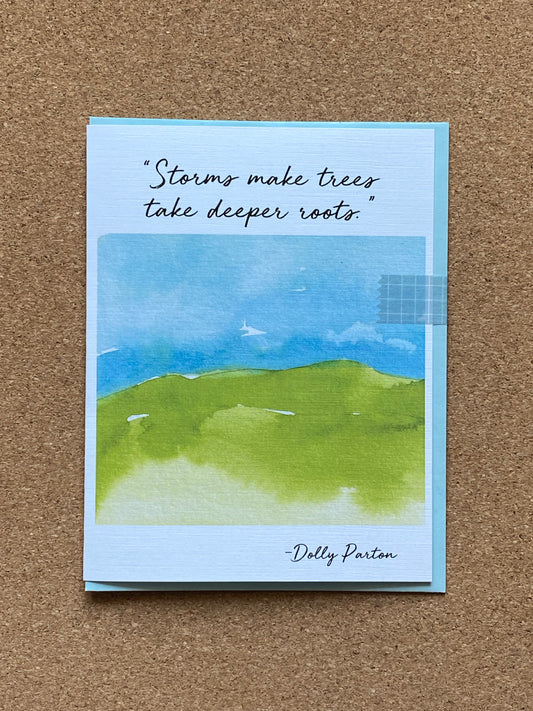 Dolly Parton Quote Blank Card (A2)